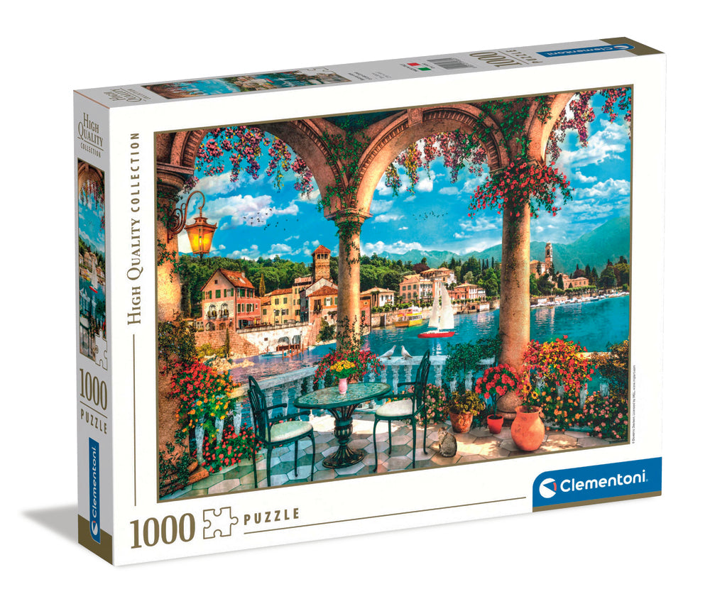 Puslespil Balcony view of Lake Como 1000 brikker