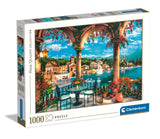 Puslespil Balcony view of Lake Como 1000 brikker
