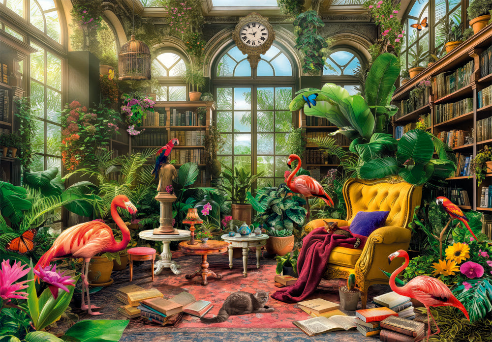 Puslespil The Greenhouse Library 1000 brikker