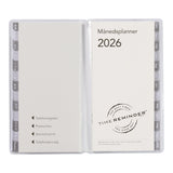 Månedskalender 2026 Klassisk Sort/Hvid