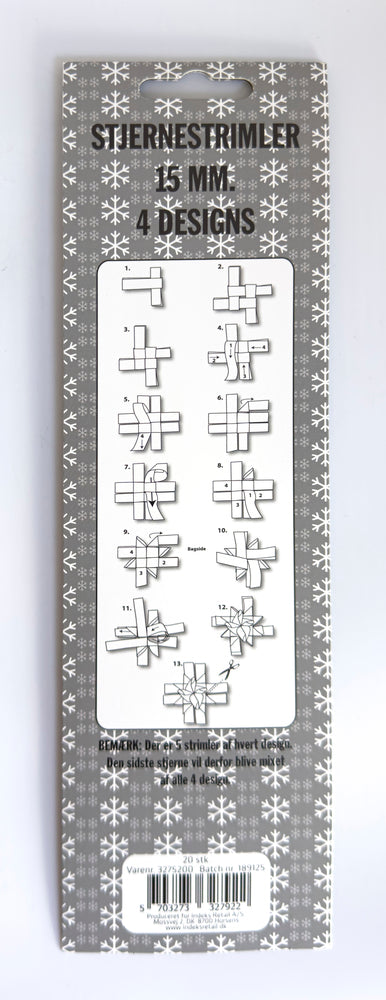 Stjernestrimler foil 15 mm