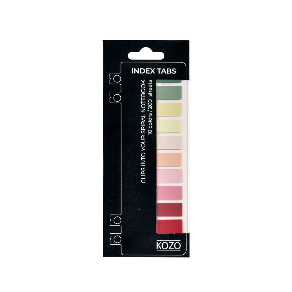 Index faner KOZO 10 farver blush