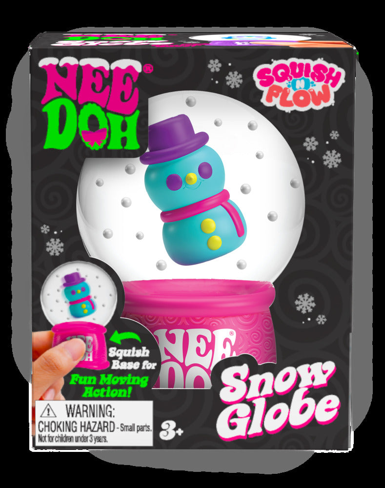 NeeDoh Squish N Flow Snow Globe 3 ass