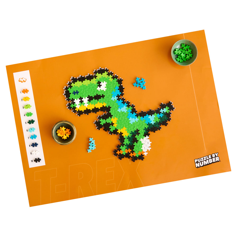 Plus-Plus Puzzle By Number T-Rex 250 pcs