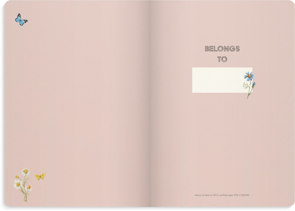 Notesbog Deluxe B5 Pink Meadow