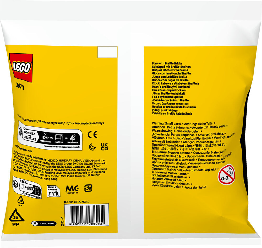 30711 LEGO Braille Bricks Leg med brailleklodser