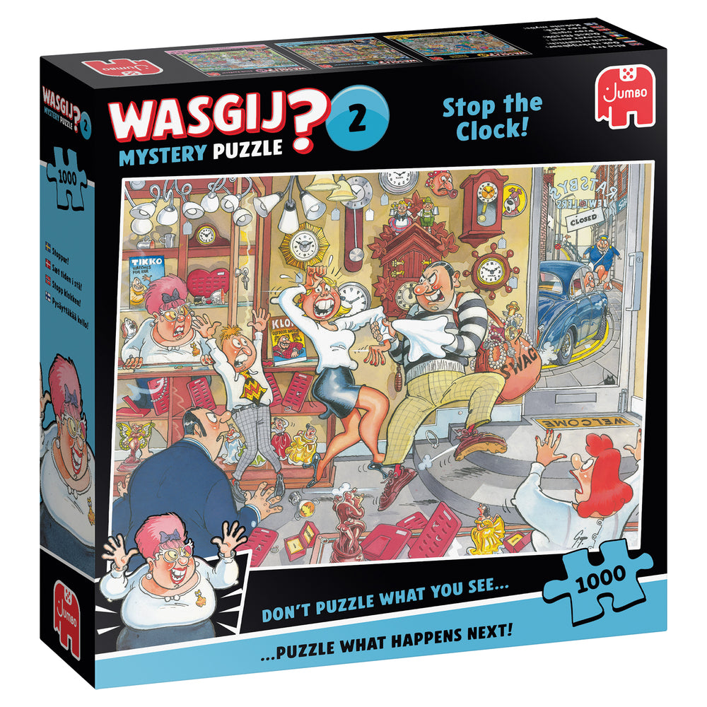 PUSLESPIL WASGIJ MYSTERY 2 STOP THE CLOCK! 1000 BRIKKER