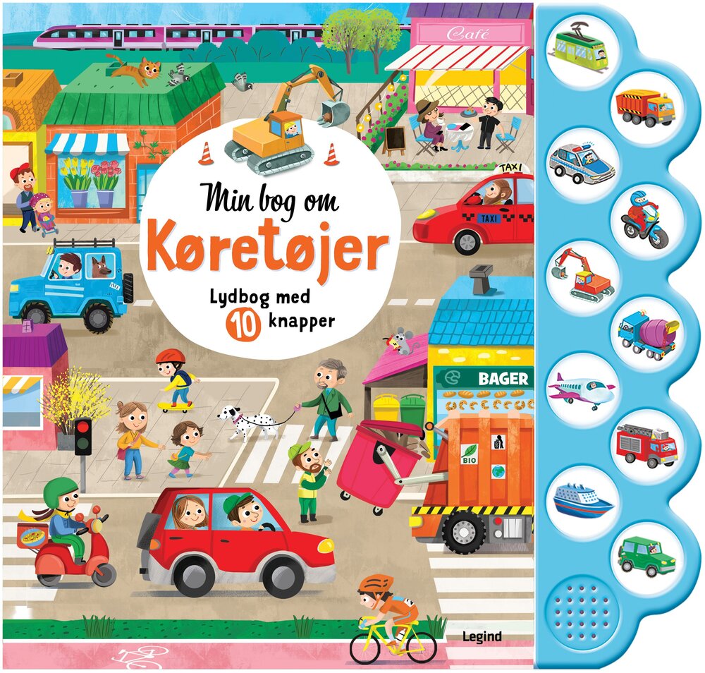 Min bog om køretøjer - Lydbog med 10 knapper
