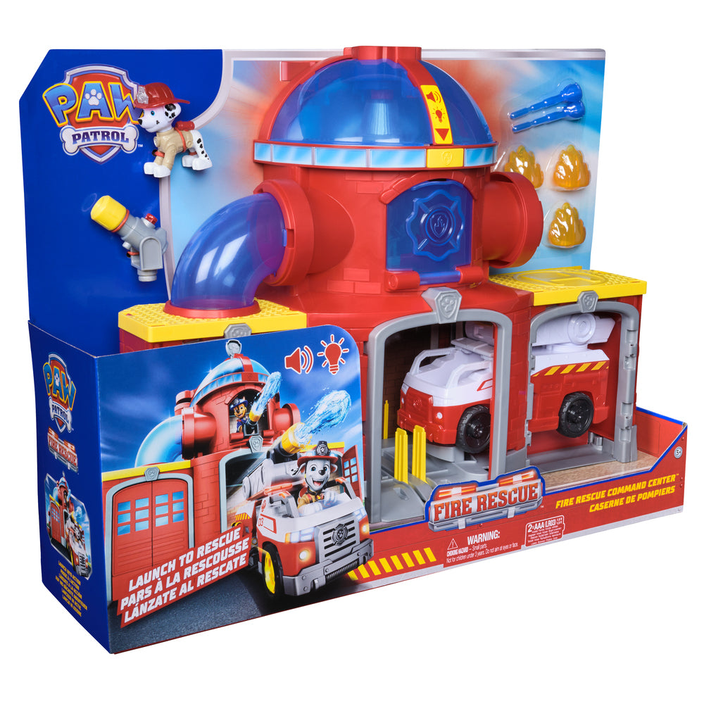 D2 Paw Patrol Brandredning Brandstation Sæt
