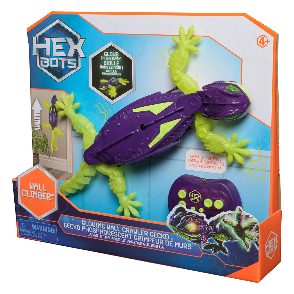 Hex Bots Væggående Selvlysende Gecko