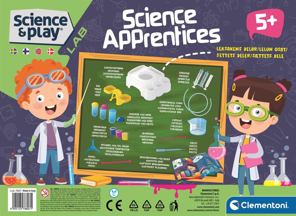 Clementoni Junior laboratorium eksperimenter