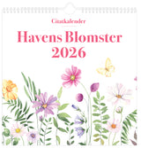VÆGkalender 2026 HAVENS BLOMSTER 29,5 x 29,5 cm