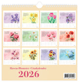 VÆGkalender 2026 HAVENS BLOMSTER 29,5 x 29,5 cm
