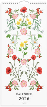 Vægkalender 2026 blomster