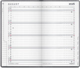 Index planner mini 202 pp mørk grå