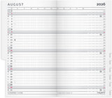 Index planner mini 2026 pp mørk grå