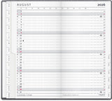 Index planner 2026 måned mørk grå