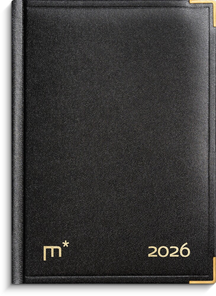 Kalender årbog 2026 dag kunstskind sort