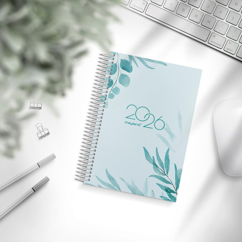 Spiralkalender 2026 dag mønstret