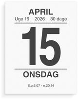 Broderikalender 2026 m/split