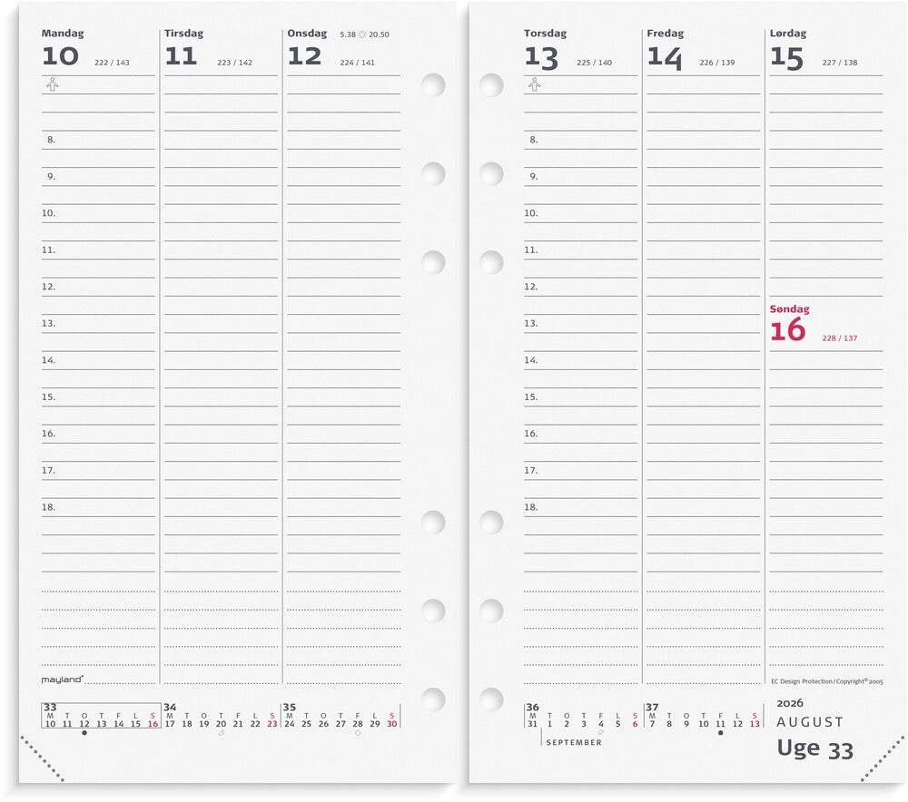 Kalender system pp 2026 uge