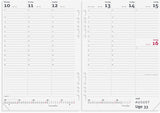 Kalender system 2026 uge a5 mappe i skind