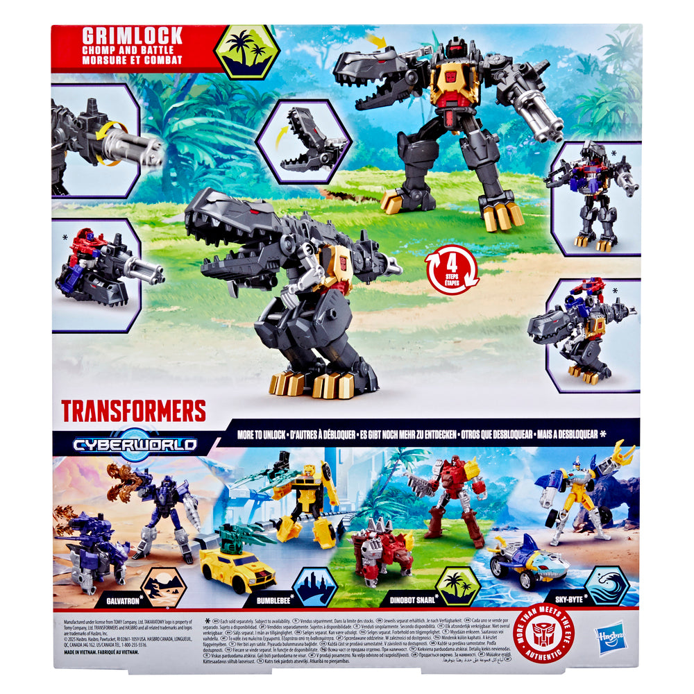 D2 Transformers Cyberworld - Chomp & Battle Grimlock actionfigur