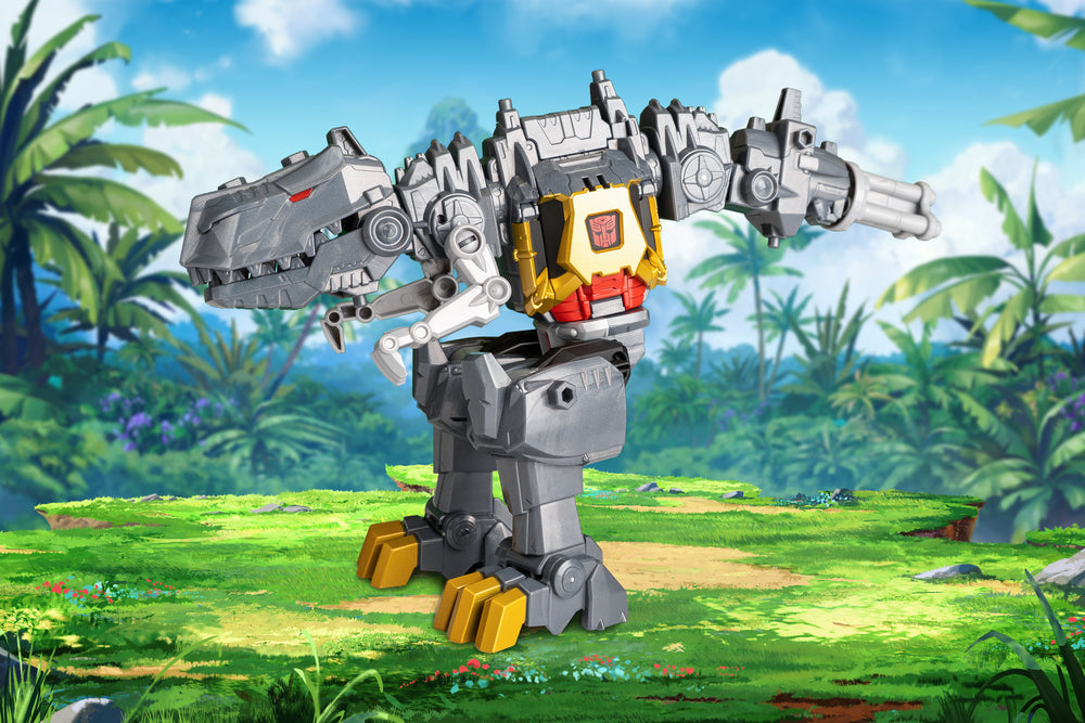 D2 Transformers Cyberworld - Chomp & Battle Grimlock actionfigur