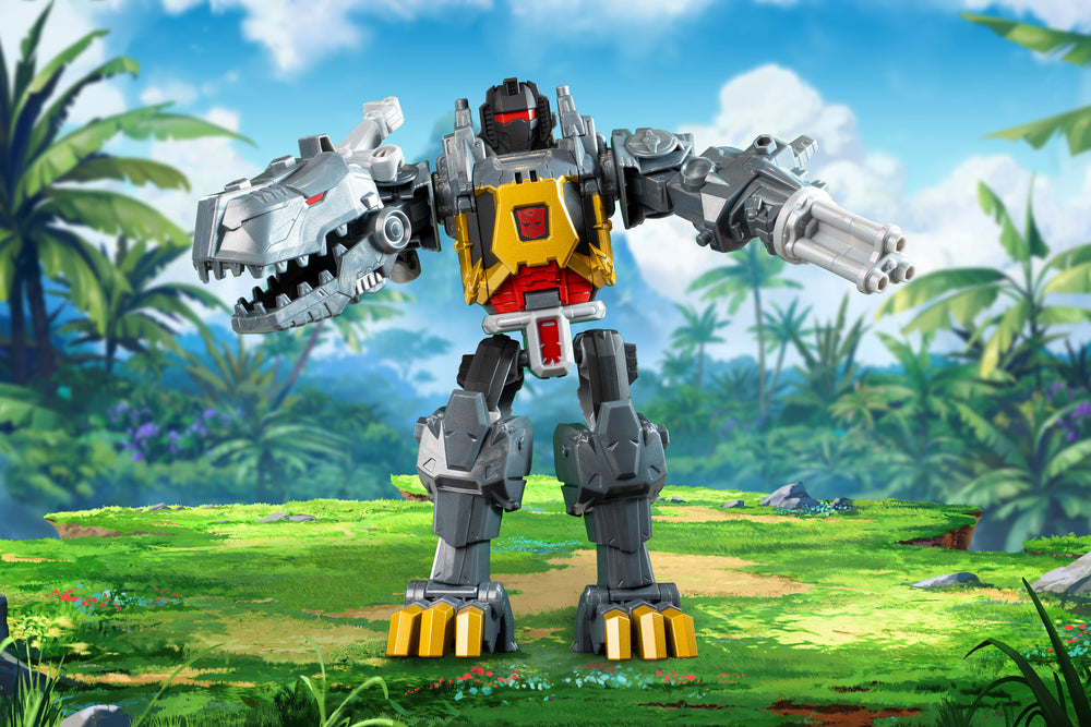 D2 Transformers Cyberworld - Chomp & Battle Grimlock actionfigur