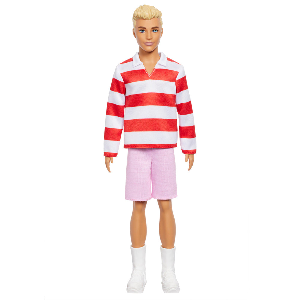 Barbie Fashionista Ken Dukke Rød & Hvid Striber