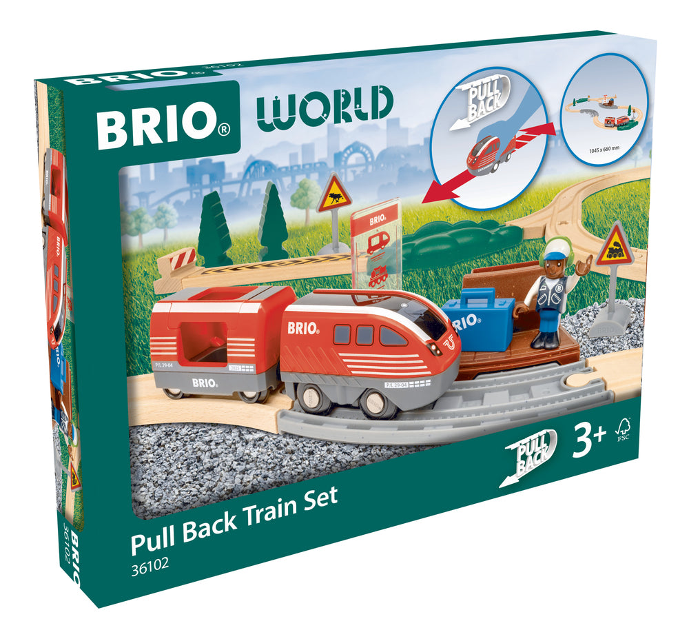 BRIO 36102 Pull Back Togsæt