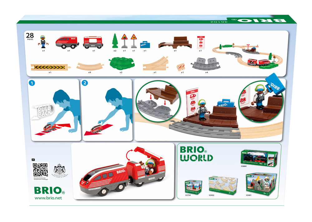 BRIO 36102 Pull Back Togsæt