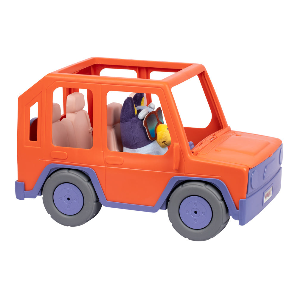 Stor Bluey Bamse og 4WD bil