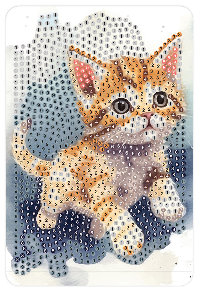 Diamond art kat 10 x 15 cm