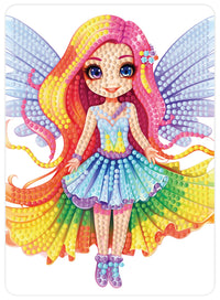 Diamond art FE farverig 13 x 18 cm