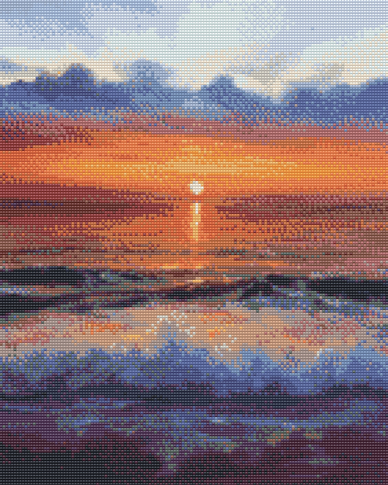 Diamond art hav M/solnedgang 40 x 50 cm