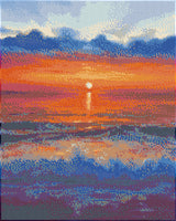 Diamond art hav M/solnedgang 40 x 50 cm