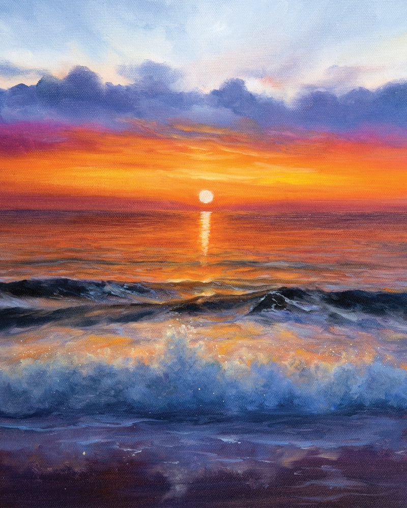 Diamond art hav M/solnedgang 40 x 50 cm