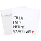 Kort Dobb. Konvolut You Are Pretty Much My Favourite Wife
