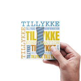 Kort Dobbelt m/konvolut Tillykke Med Konfirmationen Slips