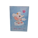 Kort Dobbelt m/konvolut Baby Shower Lyserød M/ Elefant