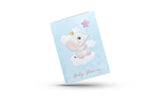 Kort Dobbelt m/konvolut Baby Shower Lyserød M/ Elefant