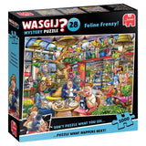 Puslespil Wasgij Mystery 28 Feline Frenzy! 1000 brikker