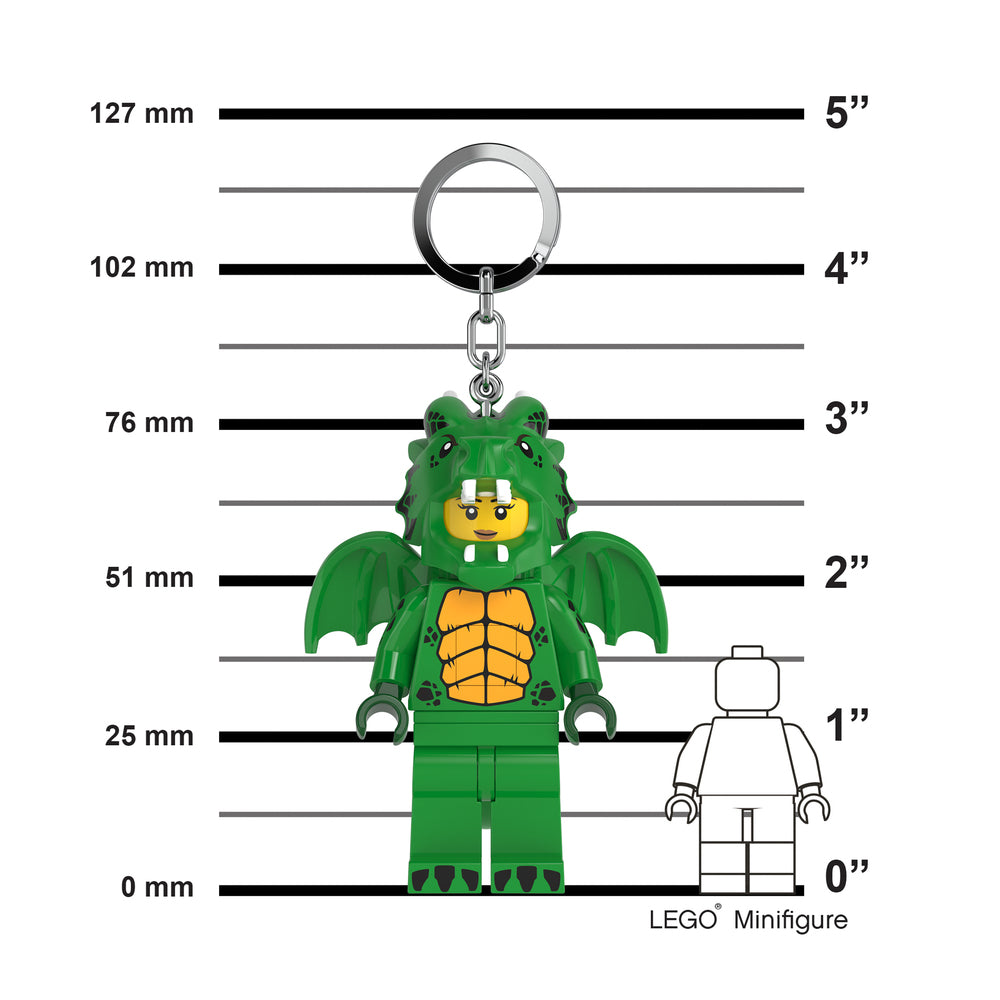 LEGO® Minifigures™ LED nøglering Lysegrøn drage