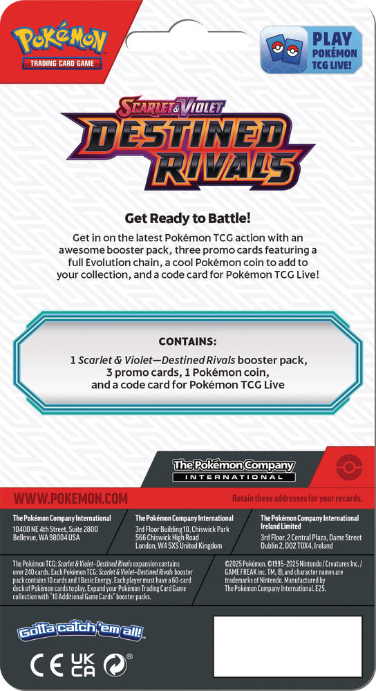 Pokemon SV10 Destined Rivals Premium Checklane ass.