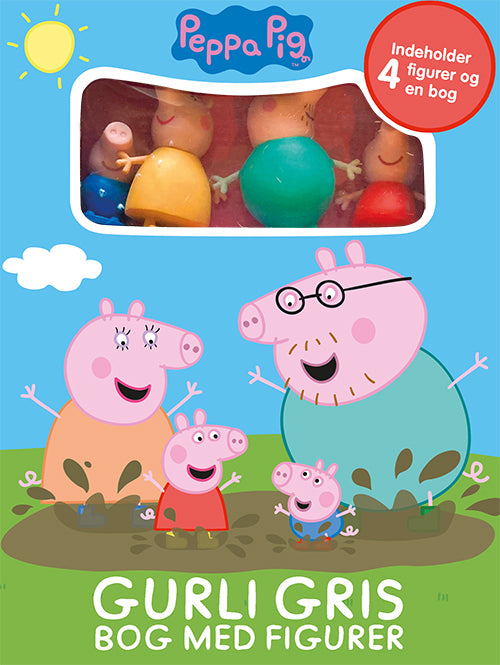 D1 Peppa Pig - Gurli Gris - Bog med figurer