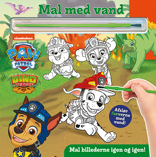 D1 Mal med vand - Paw Patrol dinoer