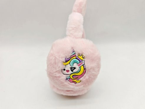 Ørevarmer Tinka Rosa m/Unicorn Broderi