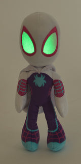 Disney Ghost Spider som bamse med selvlysende øjne, 25 cm