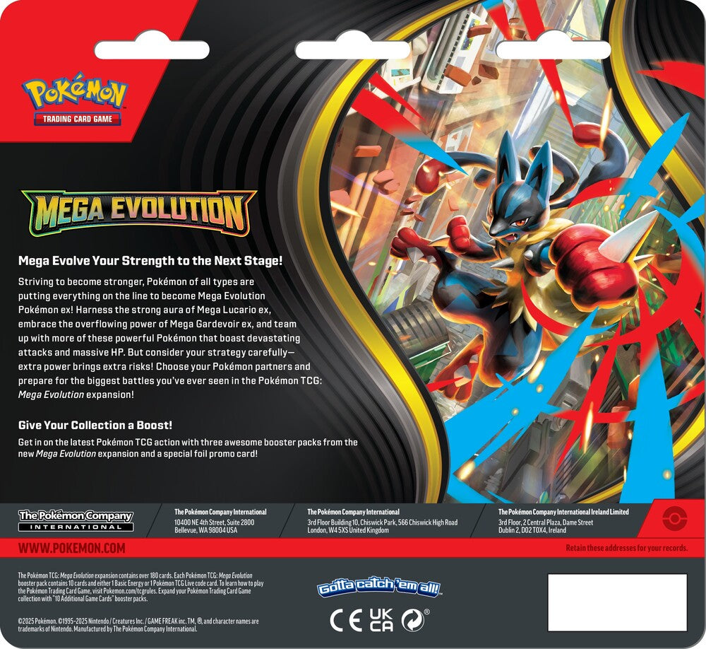 Pokemon mega evolution Blister 3-pakke